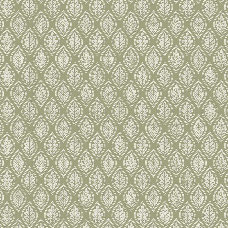 143525 Edo Dark Sage Wallpaper by Graham & Brown