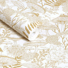 143530 Fungi Folklore Crème Brûlée Wallpaper by Graham & Brown