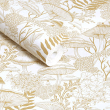 143530 Fungi Folklore Crème Brûlée Wallpaper by Graham & Brown