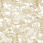 143530 Fungi Folklore Crème Brûlée Wallpaper by Graham & Brown