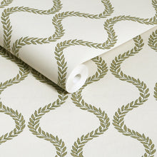 143533 Laurel Leaf Trellis Willow Wallpaper by Graham & Brown