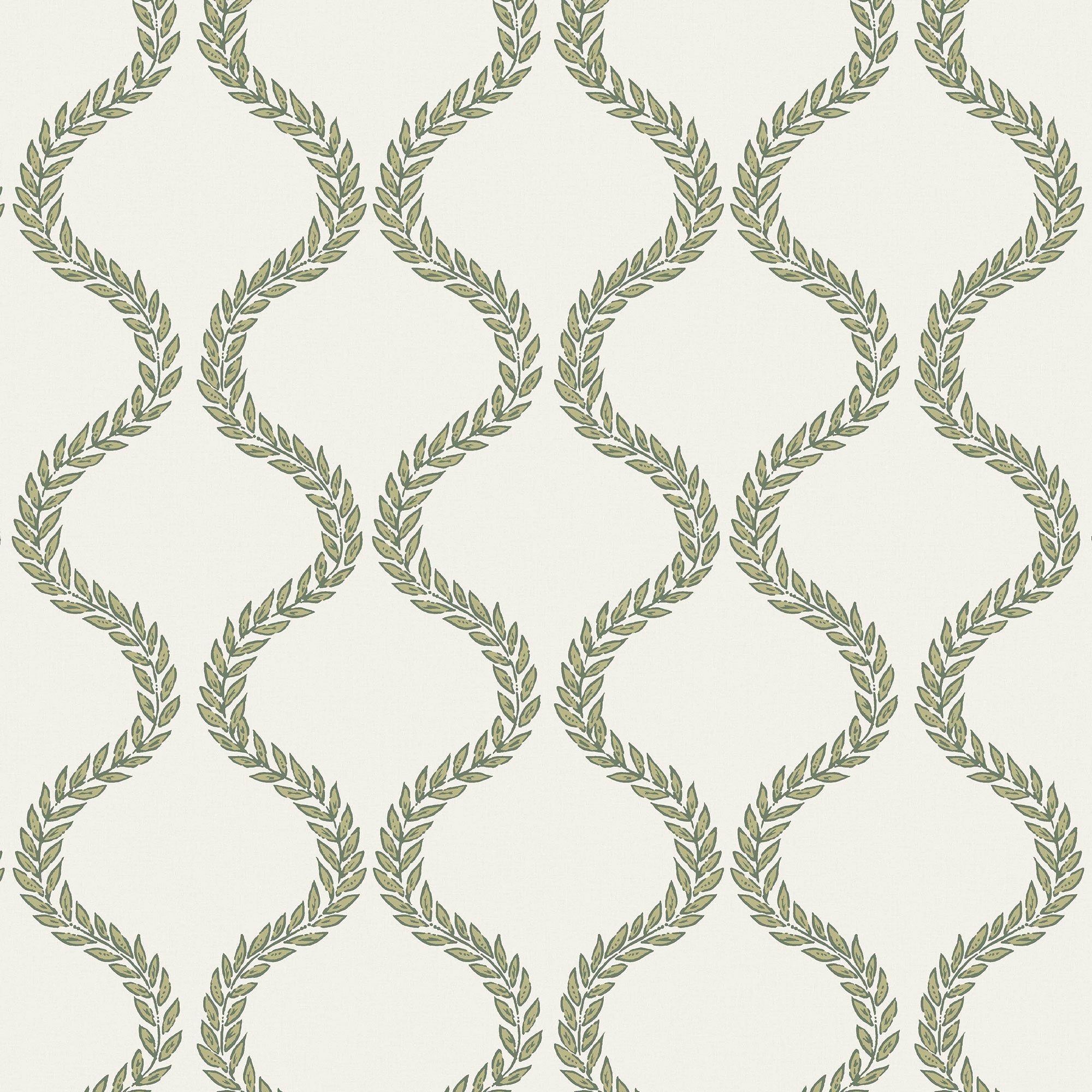 143533 Laurel Leaf Trellis Willow Wallpaper by Graham & Brown