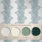 143535 Whispering Fern Navy Wallpaper by Graham & Brown