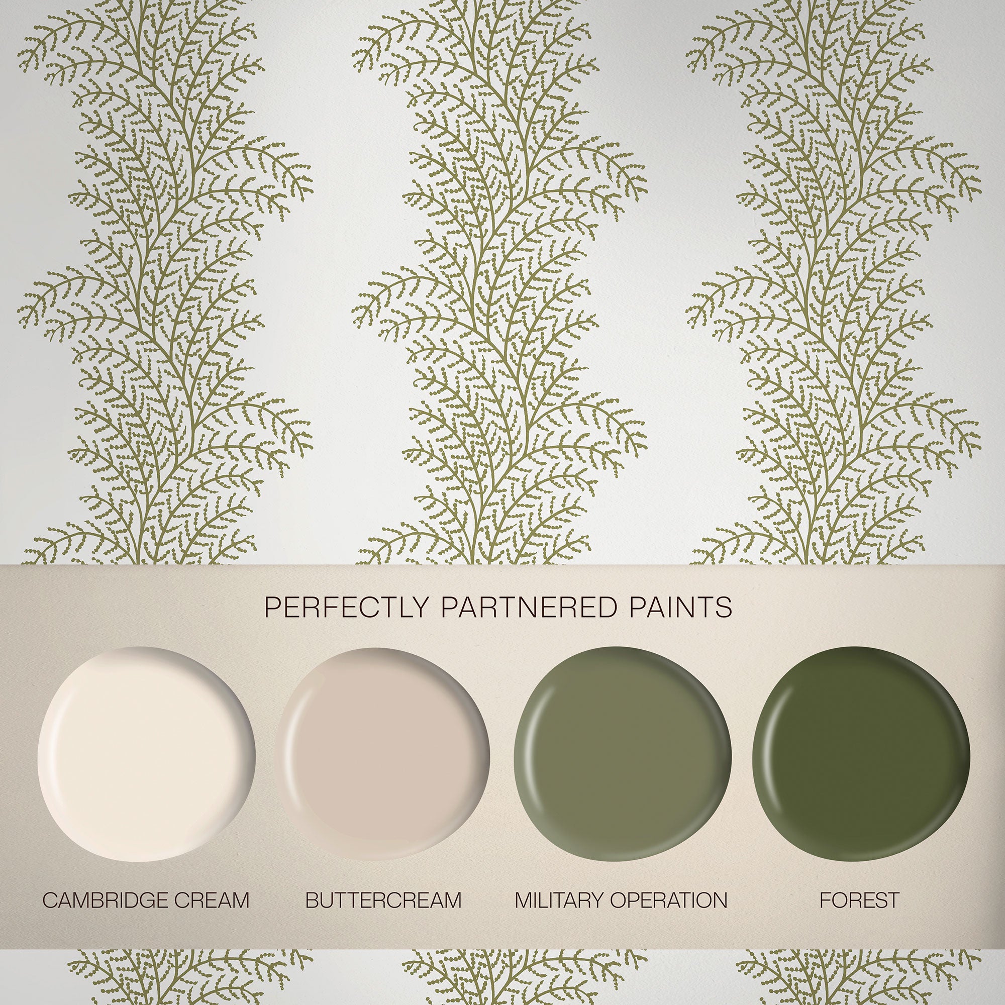 143537 Whispering Fern Willow Wallpaper by Graham & Brown