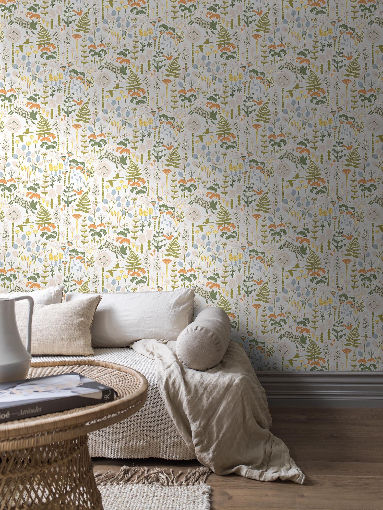 1450 Hanna Werning Hoppmosse Multicoloured Icons Wallpaper by Boråstapeter