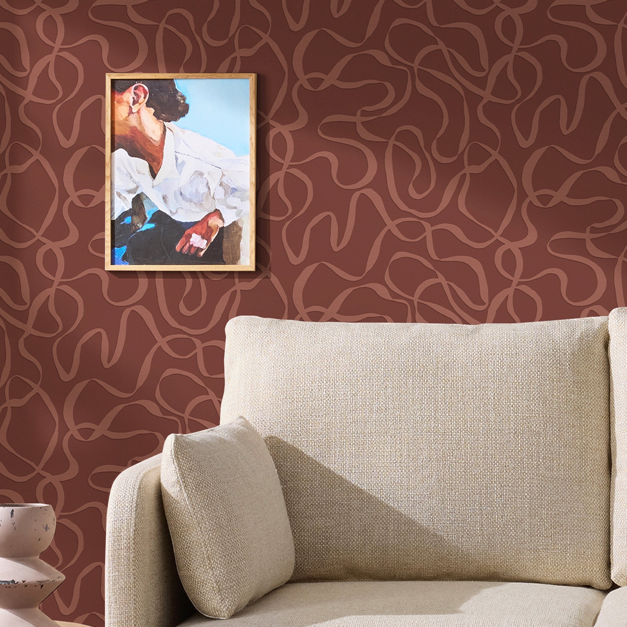145210 Varri Berry Red Wallpaper by Made