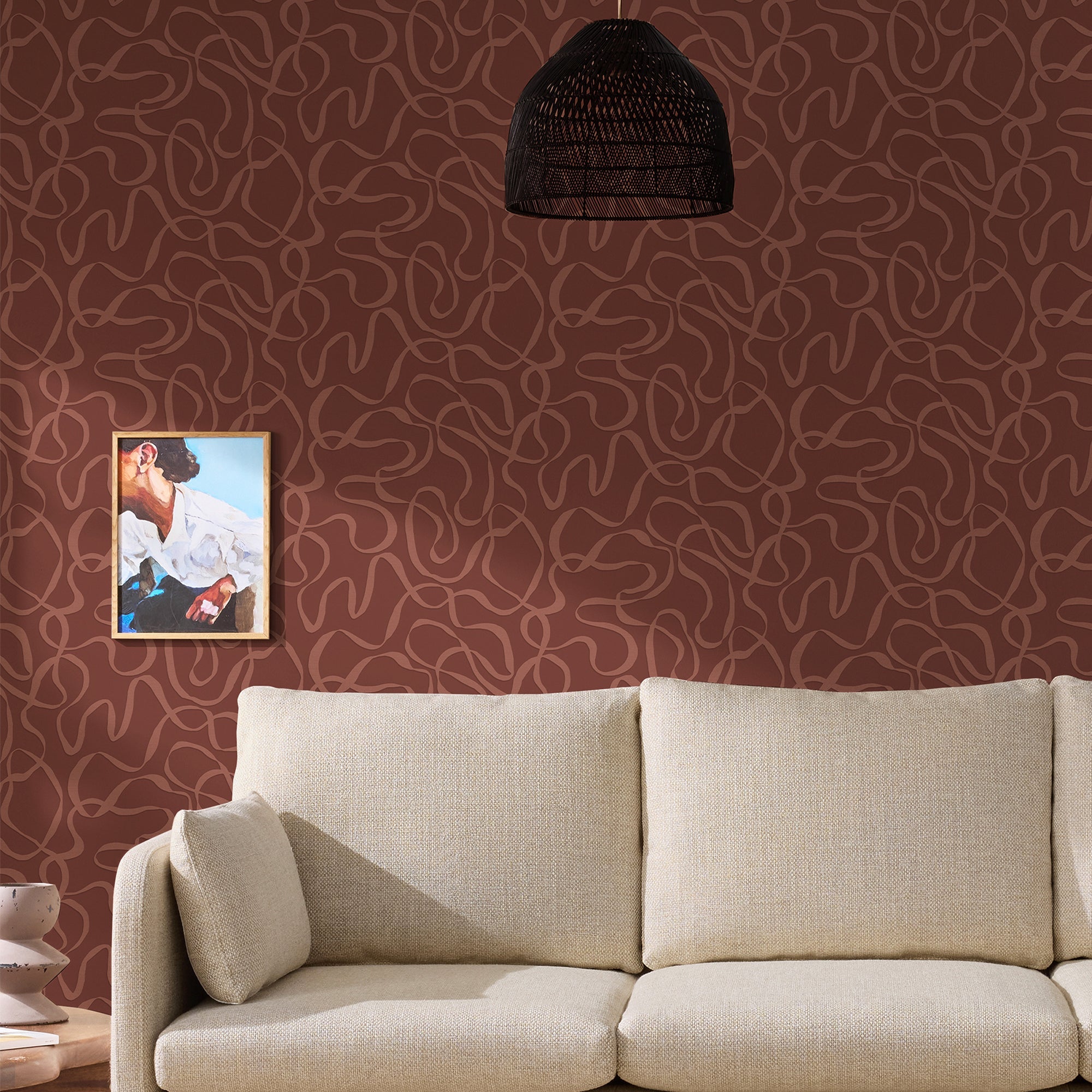 145210 Varri Berry Red Wallpaper by Made