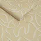 145211 Varri Linen Cream Wallpaper by Made