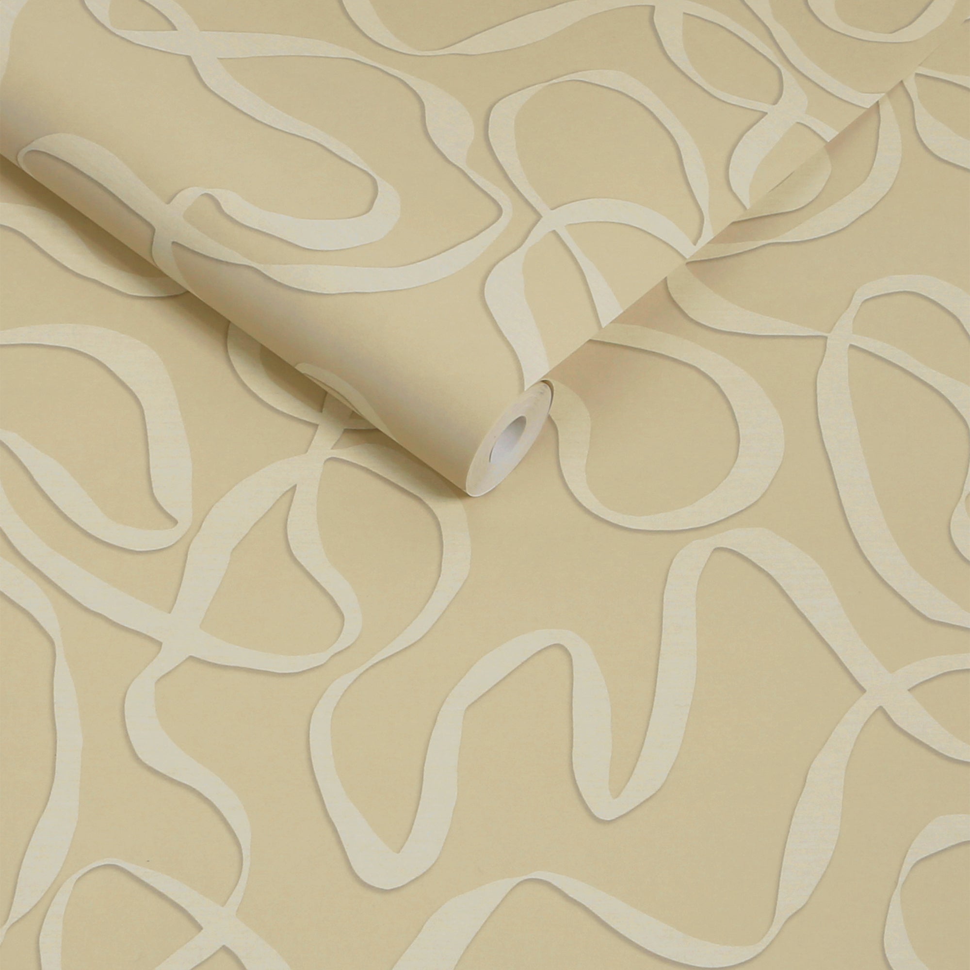 145211 Varri Linen Cream Wallpaper by Made