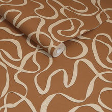 145212 Varri Burnt Orange Orange Wallpaper by Made