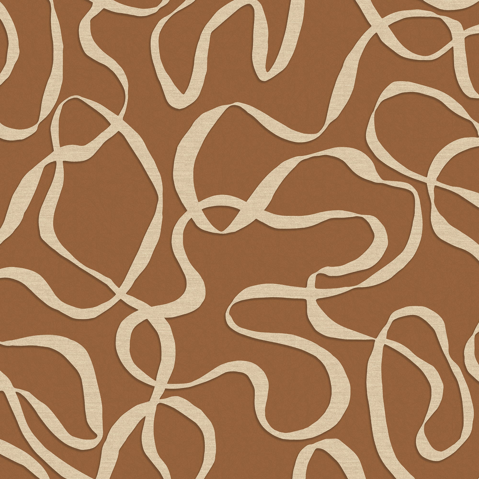 145212 Varri Burnt Orange Orange Wallpaper by Made