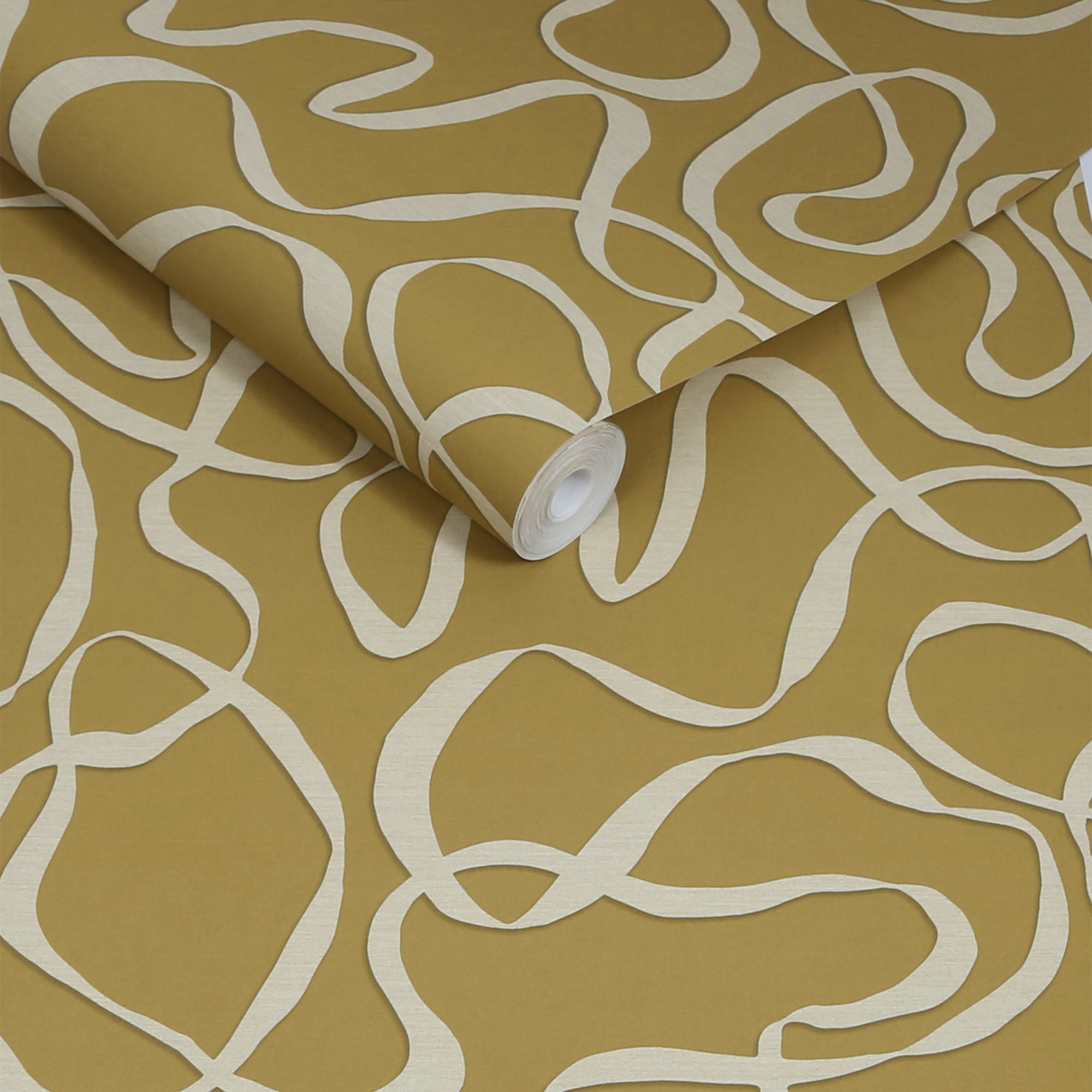 145213 Varri Ochre Yellow Wallpaper by Made