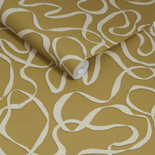 145213 Varri Ochre Yellow Wallpaper by Made