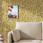 145213 Varri Ochre Yellow Wallpaper by Made