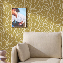 145213 Varri Ochre Yellow Wallpaper by Made