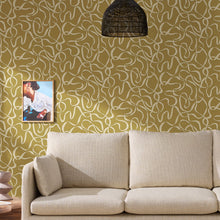 145213 Varri Ochre Yellow Wallpaper by Made