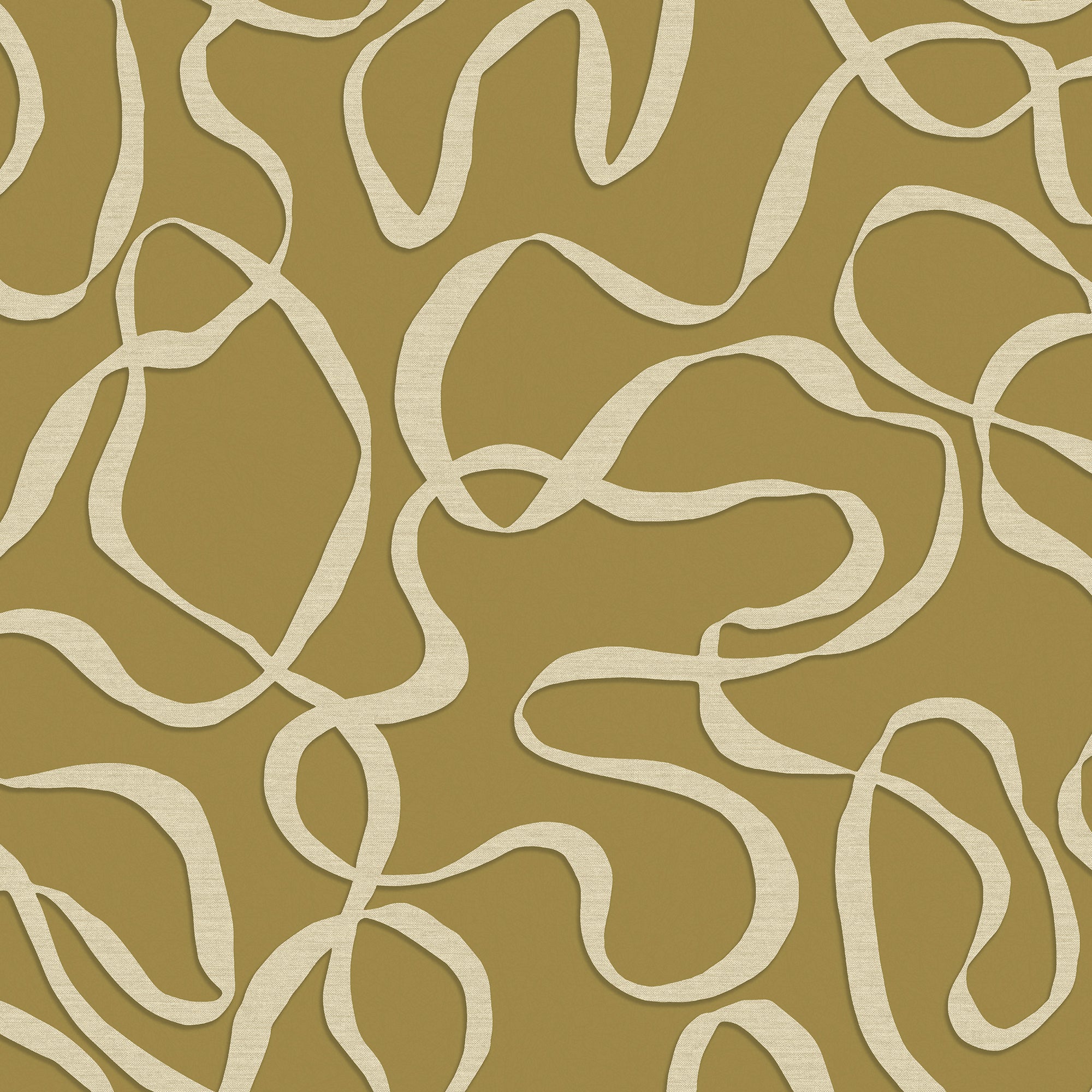 145213 Varri Ochre Yellow Wallpaper by Made