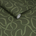 145214 Varri Moss Green Wallpaper by Made