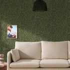 145214 Varri Moss Green Wallpaper by Made