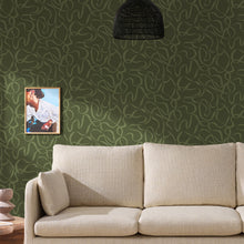 145214 Varri Moss Green Wallpaper by Made