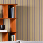 145220 Kyria Neutral & Blue Stripe Cream Wallpaper by Made