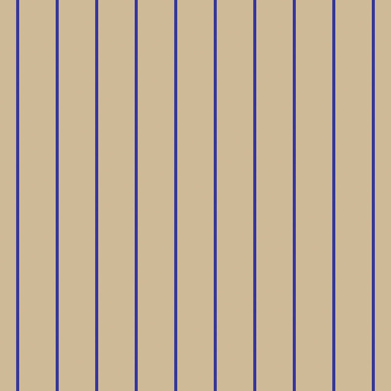 145220 Kyria Neutral & Blue Stripe Cream Wallpaper by Made