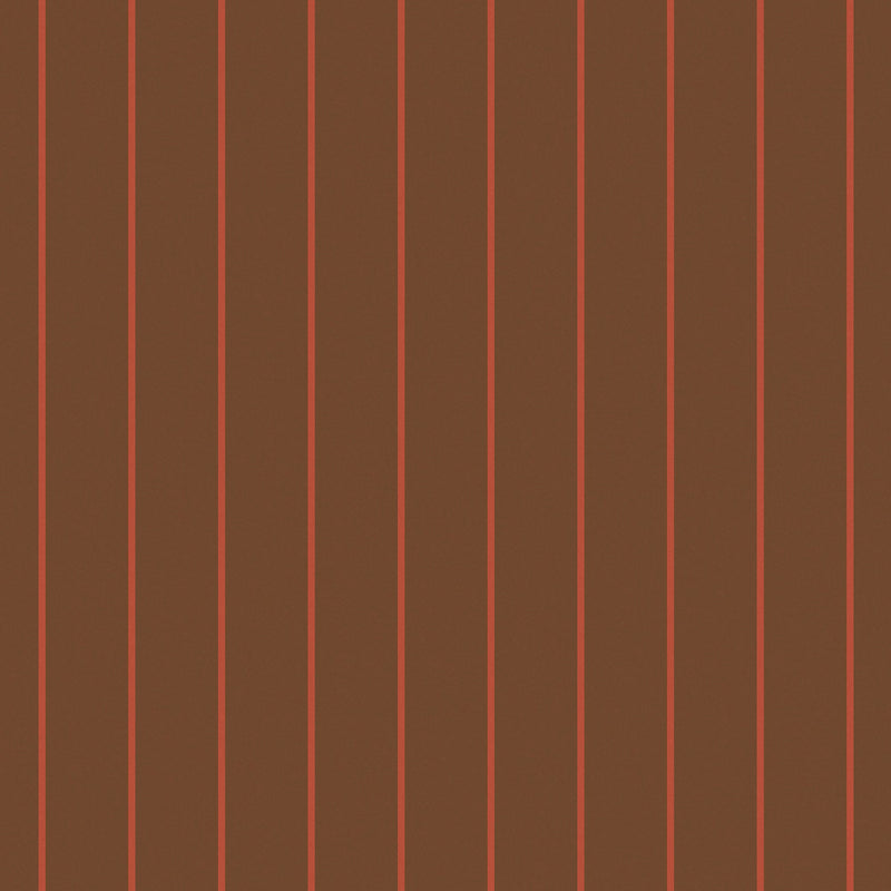 145221 Kyria Caramel & Red Stripe Brown Wallpaper by Made