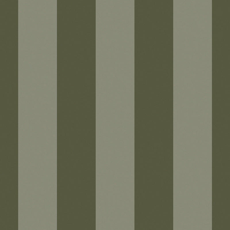 145223 Demi Moss Wide Stripe Green Wallpaper by Made