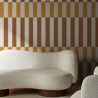 145226 Terri Ochre Yellow Wallpaper by Made