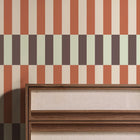 145227 Terri Mint & Orange Green Wallpaper by Made