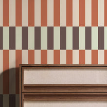 145227 Terri Mint & Orange Green Wallpaper by Made