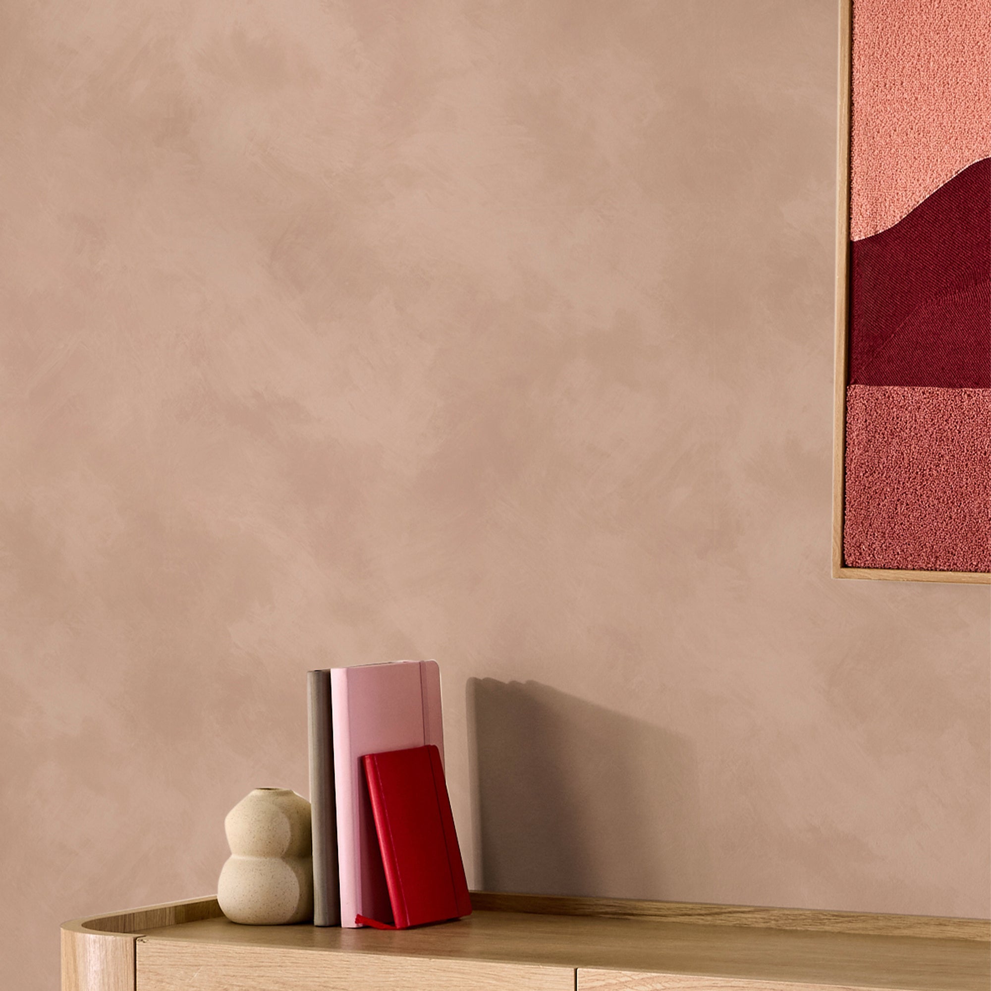 145229 Shae Blush Limewash Pink Wallpaper by Made