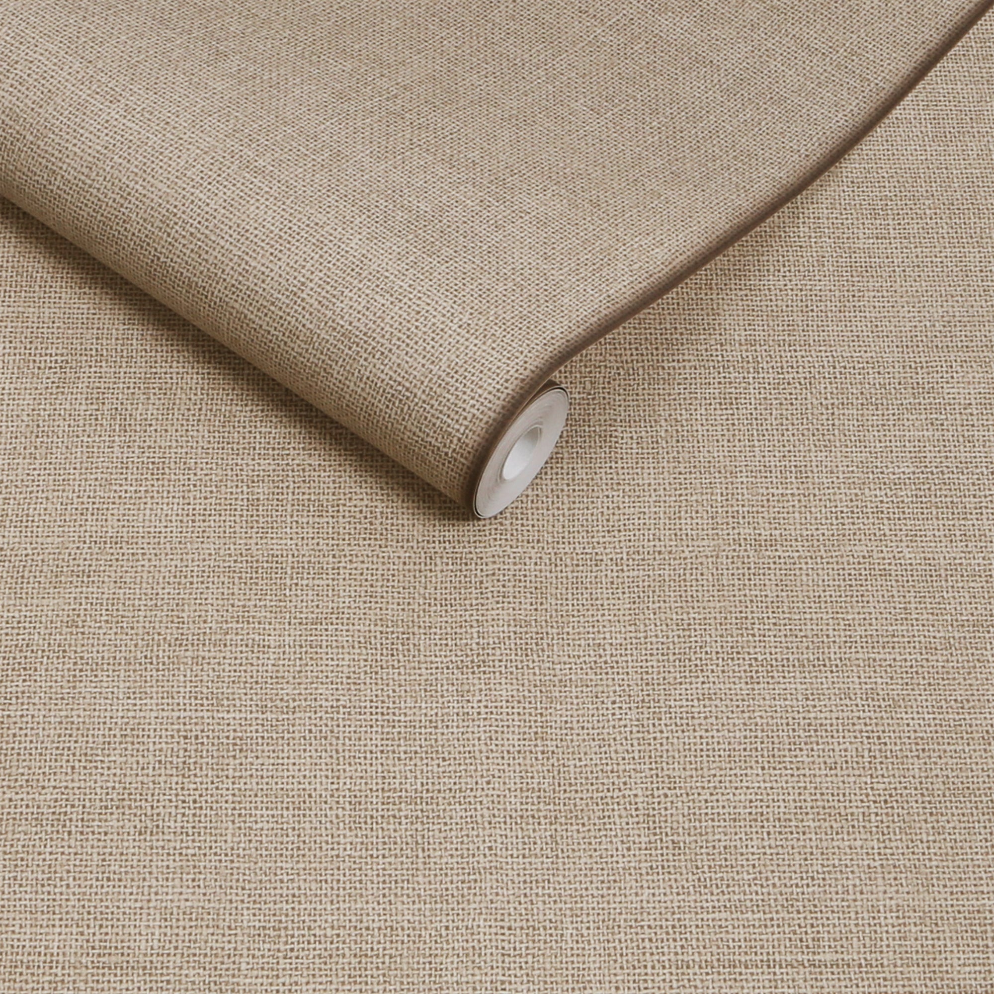 145237 Effie Beige Hessian Cream Wallpaper by Made