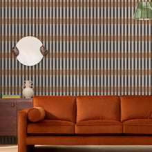 145239 Sirio Caramel & Blue Orange Wallpaper by Made