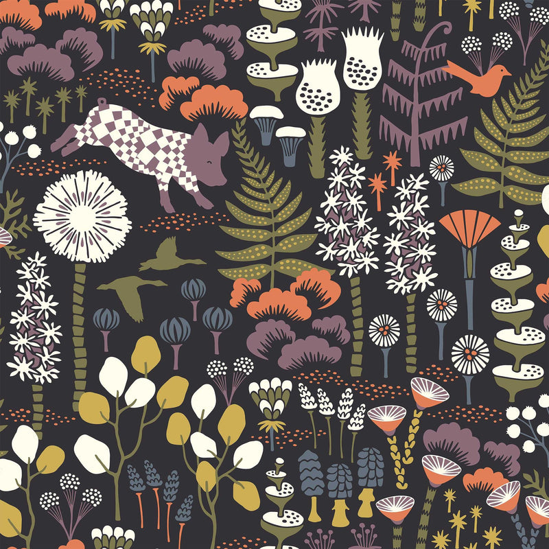 1452 Hanna Werning Hoppmosse Multicoloured Icons Wallpaper by Boråstapeter