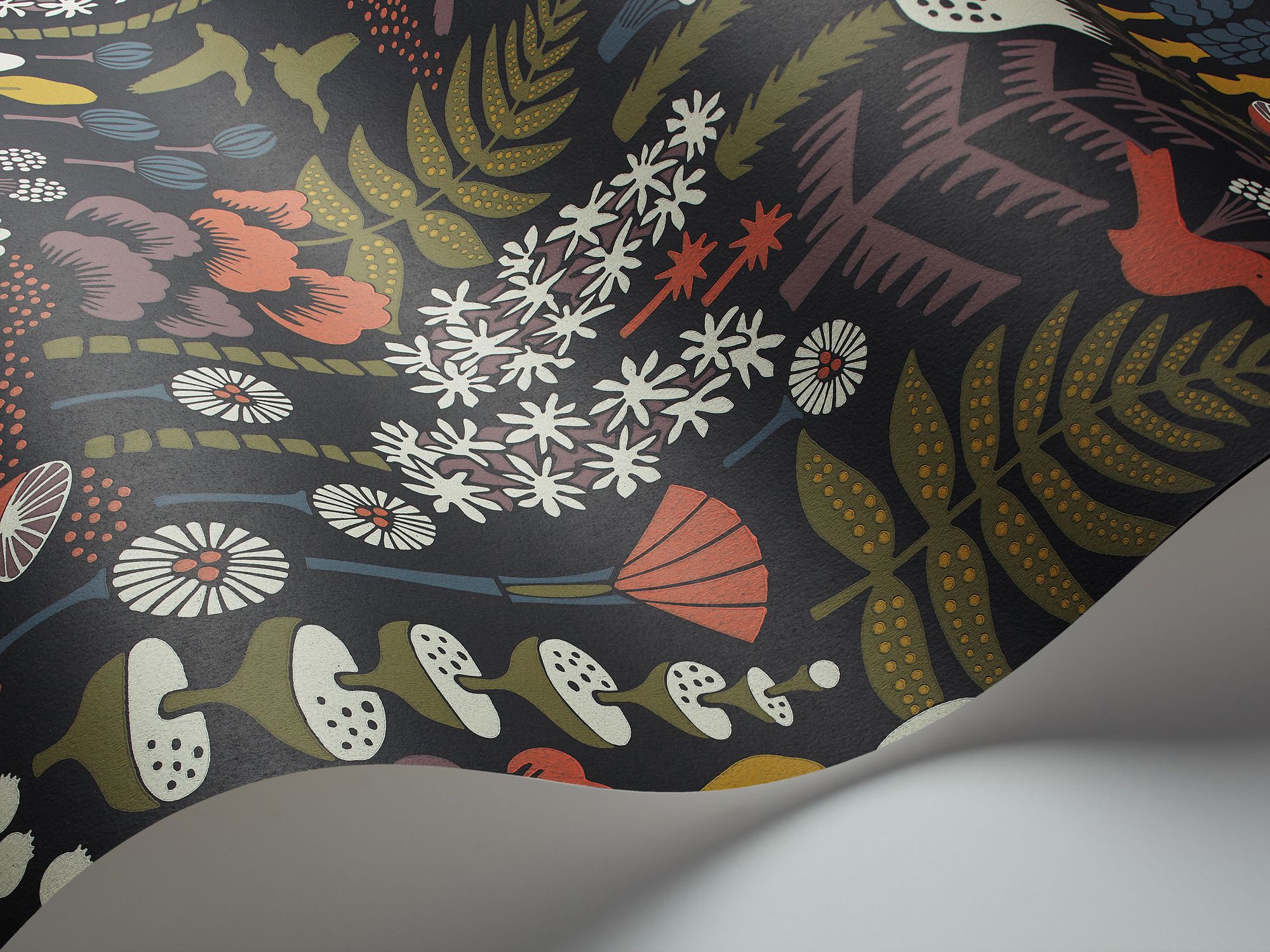 1452 Hanna Werning Hoppmosse Multicoloured Icons Wallpaper by Boråstapeter