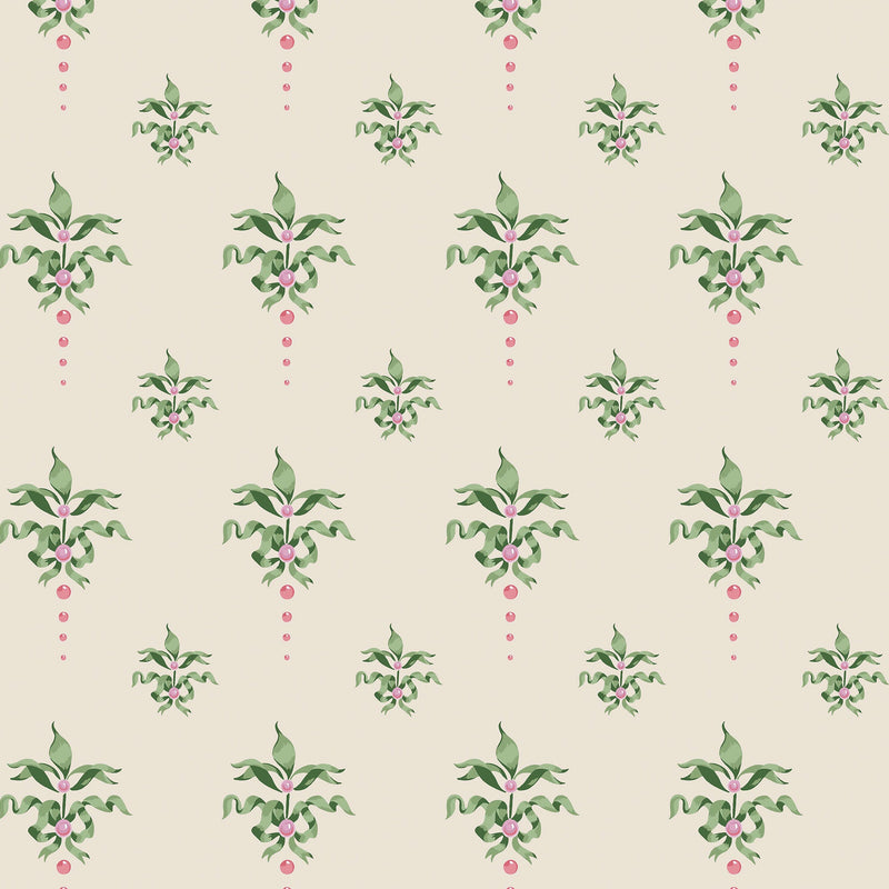 145321 Cath Crest Cream Cream Wallpaper by Cath Kidston