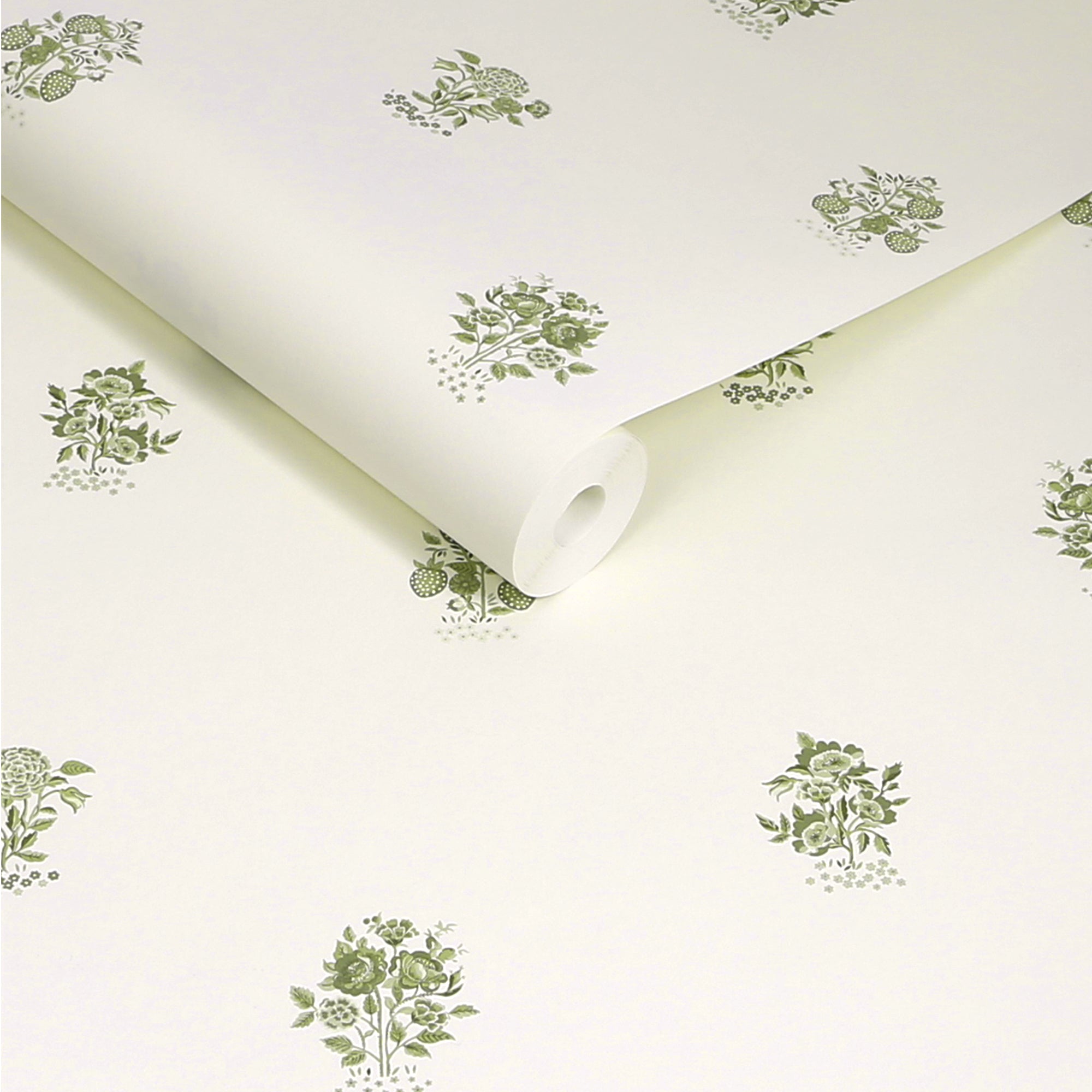 145322 Kingdom Posey Sage Cream Wallpaper by Cath Kidston