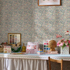 145323 Harmony Ditsy Sage Green Wallpaper by Cath Kidston