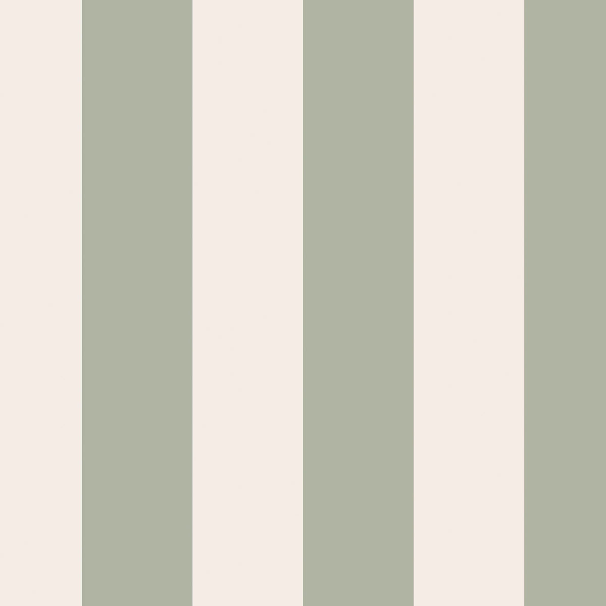 Canopy Stripe Sage Green Wallpaper by Cath Kidston