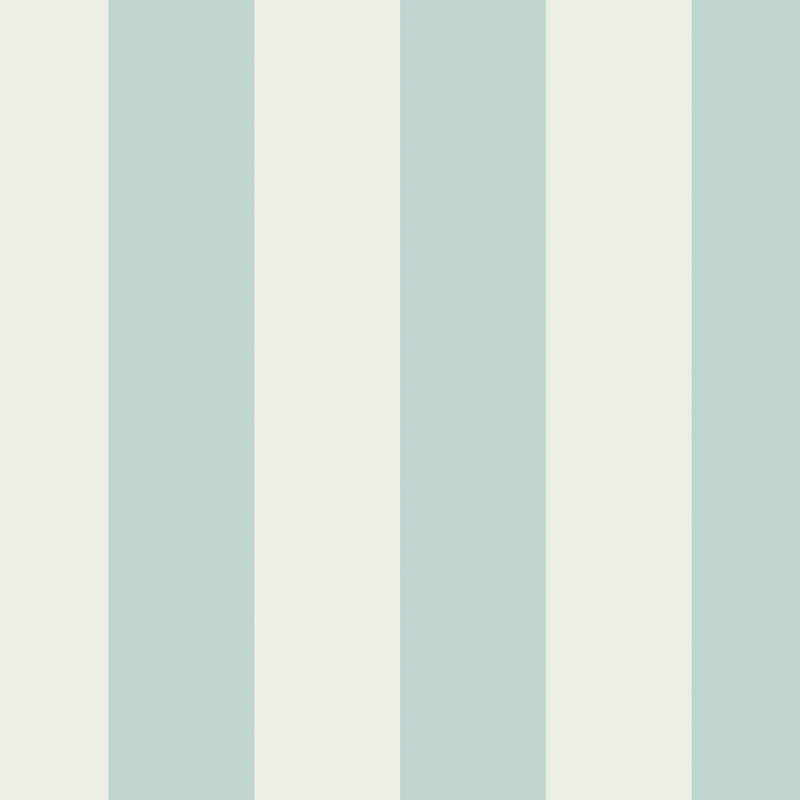 145328 Canopy Stripe Duck Egg Blue Blue Wallpaper by Cath Kidston