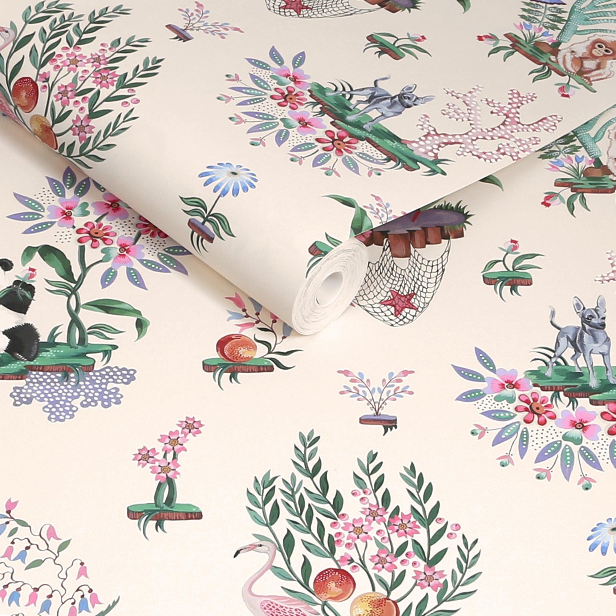 145331 Chihuahua Island Cream Cream Wallpaper by Cath Kidston