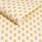 145377 Woodblock Floral Cream & Yellow Wallpaper by Joules
