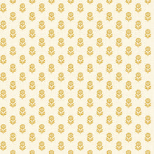145377 Woodblock Floral Cream & Yellow Wallpaper by Joules