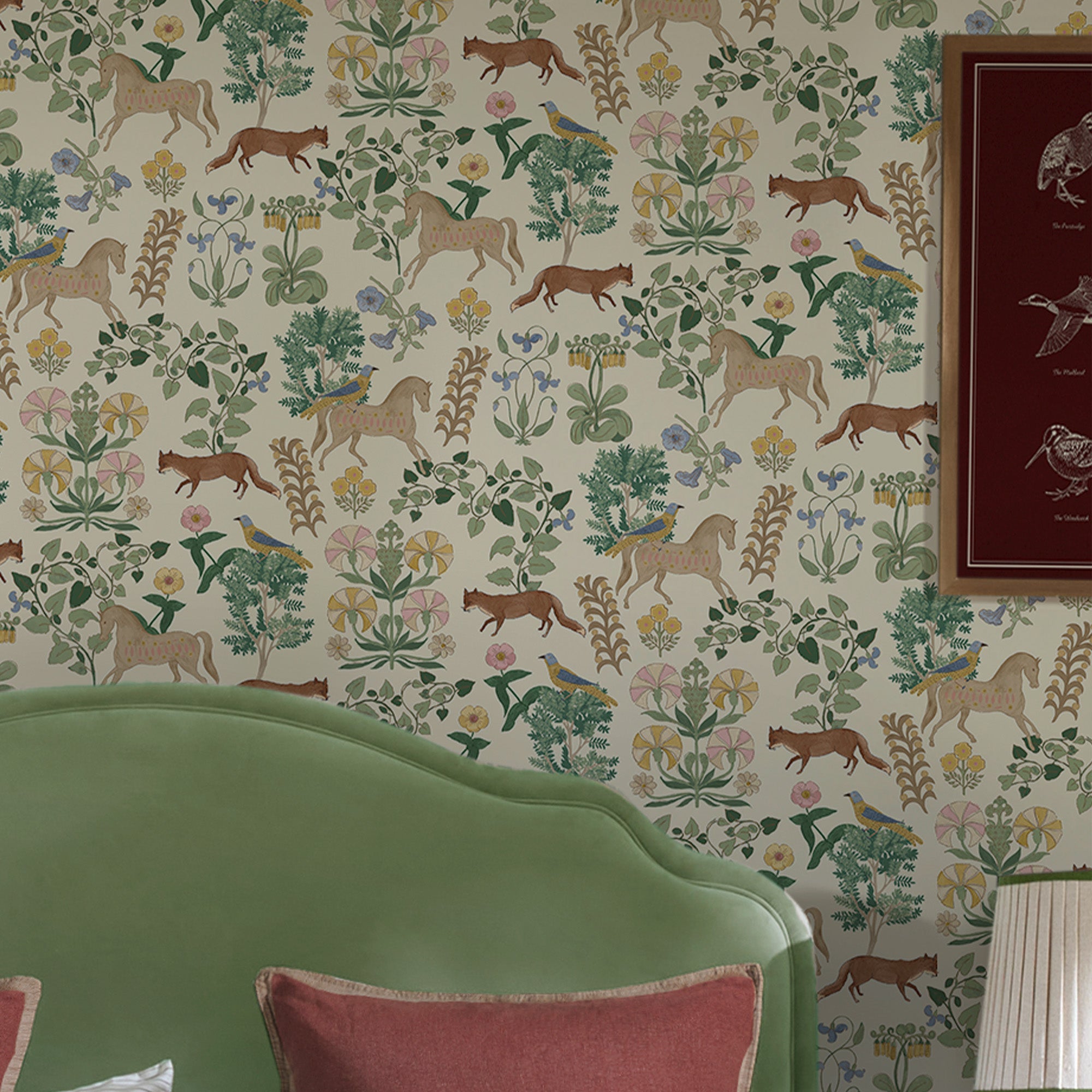 145378 Folk Forest Floral Multi Wallpaper by Joules