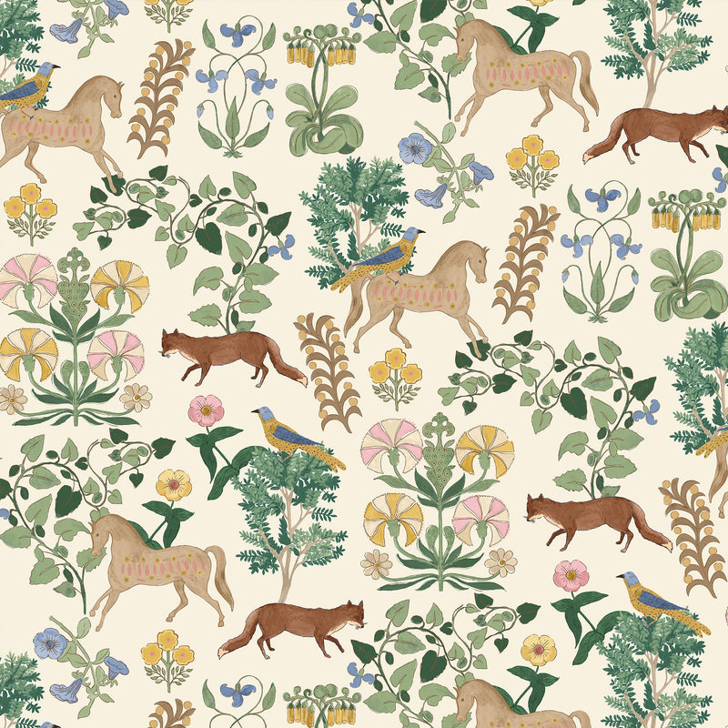 145378 Folk Forest Floral Multi Wallpaper by Joules