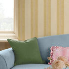 145379 Palm Leaf Stripe Cream & Yellow Wallpaper by Joules