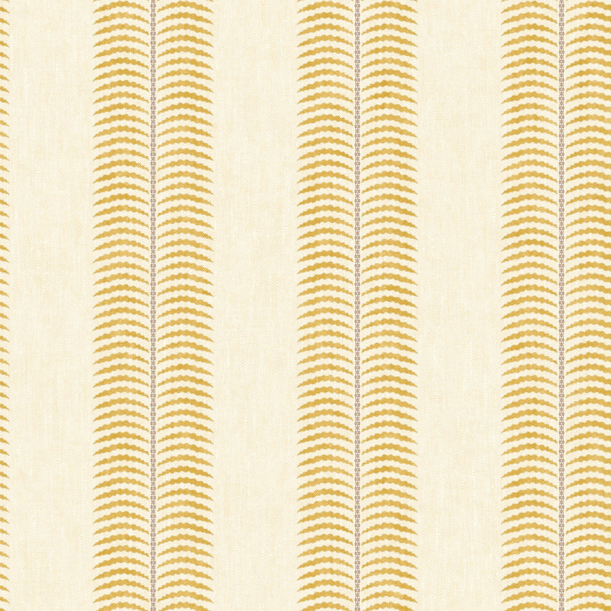 145379 Palm Leaf Stripe Cream & Yellow Wallpaper by Joules