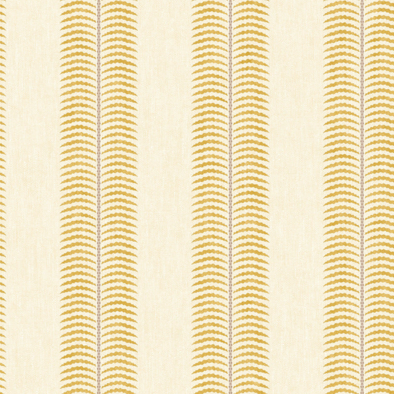 145379 Palm Leaf Stripe Cream & Yellow Wallpaper by Joules