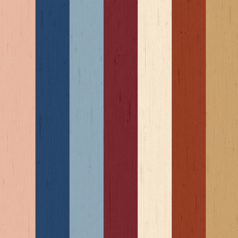 145380 Heritage Stripe Multi Wallpaper by Joules